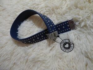 Brighton Your Bag Atlantic Blue Studded Rockstar Leather Purse Strap